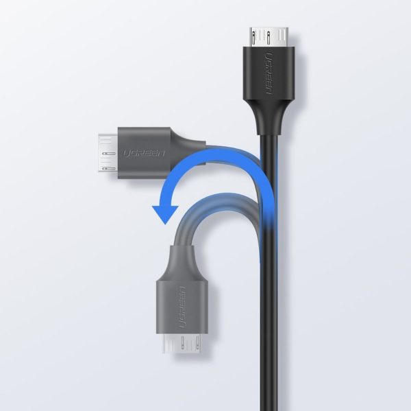 USB-C kabeļa kabeļa mikro USB-B superspeed 3,0 1m melns
