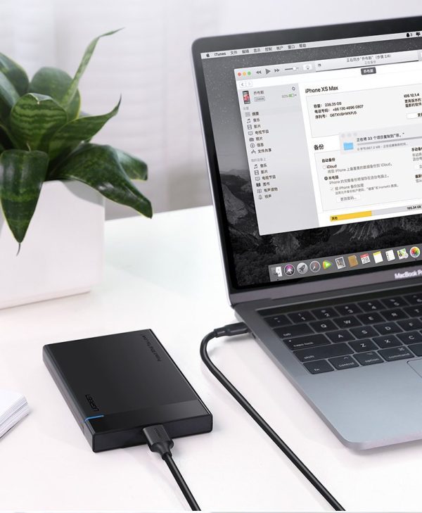 USB-C kabeļa kabeļa mikro USB-B superspeed 3,0 1m melns