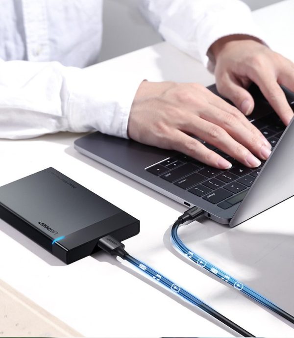 USB-C kabeļa kabeļa mikro USB-B superspeed 3,0 1m melns