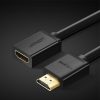 HDMI 4K 10,2 Gbps 340MHz 0,5 m melna kabeļa adapteris