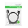 HDMI 4K 10,2 Gbps 340MHz 0,5 m melna kabeļa adapteris