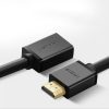 HDMI 4K 10,2 Gbps 340MHz 0,5 m melna kabeļa adapteris