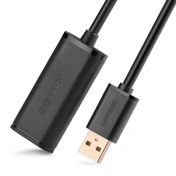 Pagarinājuma kabelis USB 2.0 480Mbps 5m melns