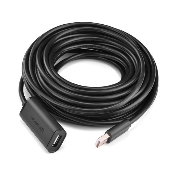 Pagarinājuma kabelis USB 2.0 480Mbps 5m melns