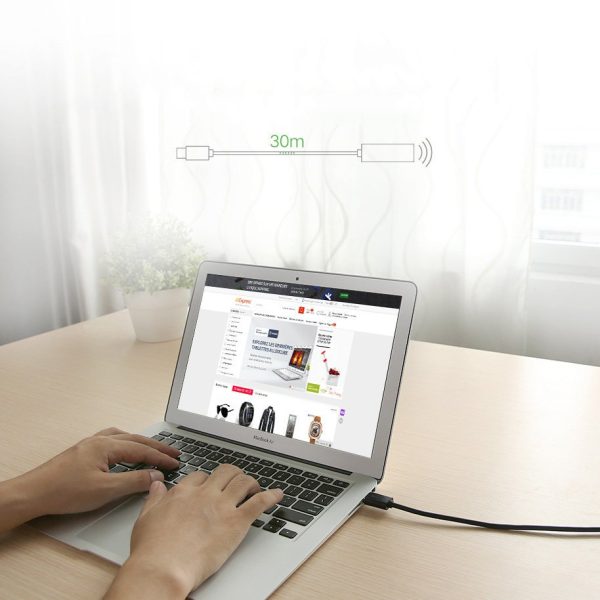Pagarinājuma kabelis USB 2.0 480Mbps 5m melns