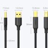 Kabelis Kabelis USB 2.0 printerim - USB -B 1,5m melns