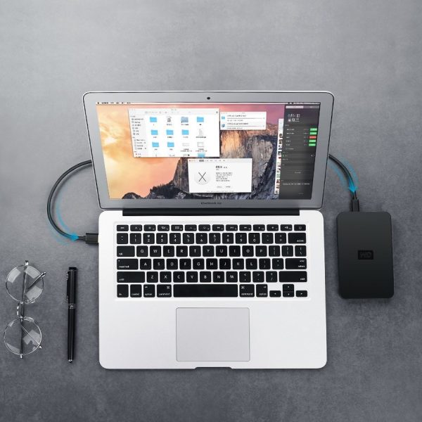 USB kabeļa kabelis - mini USB 480 Mbps 1,5m melns