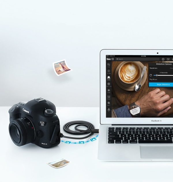 USB kabeļa kabelis - mini USB 480 Mbps 1,5m melns