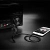 Kabeļa audio kabelis 3,5 mm mini ligzda - 2rca 2m melns