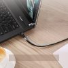 Plakana plākstera kabeļa LAN STP RJ45 CAT 7 10Gbps 10m melns kabelis