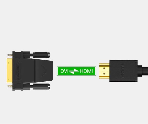 HDMI spraudņa adapteris - DVI vīrietis FHD 60Hz melns