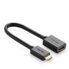 Adaptera adapteris HDMI sieviete - Mini HDMI vīrieši 4K 60Hz Hec Arc 22cm melns