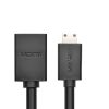 Adaptera adapteris HDMI sieviete - Mini HDMI vīrieši 4K 60Hz Hec Arc 22cm melns