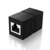 Ethernet RJ45 10Gbps melna kabeļa tīkla savienotāja savienotājs