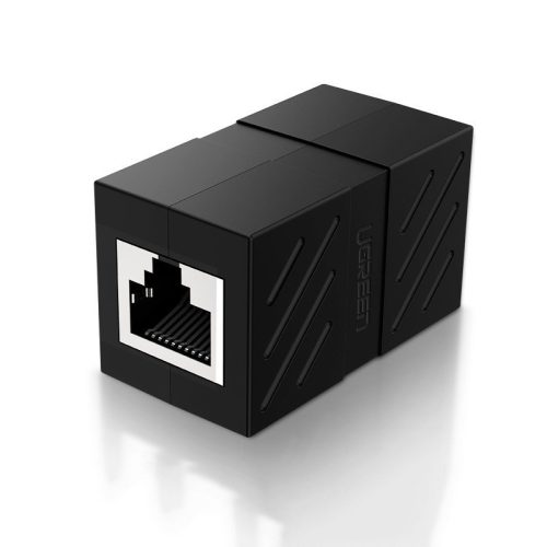 Ethernet RJ45 10Gbps melna kabeļa tīkla savienotāja savienotājs