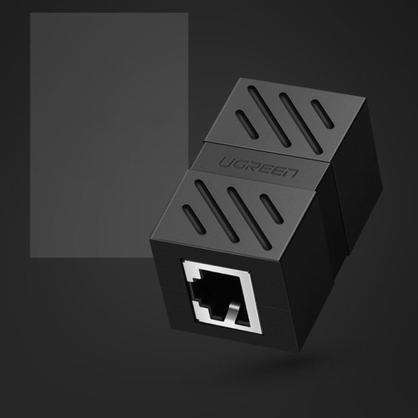 Ethernet RJ45 10Gbps melna kabeļa tīkla savienotāja savienotājs