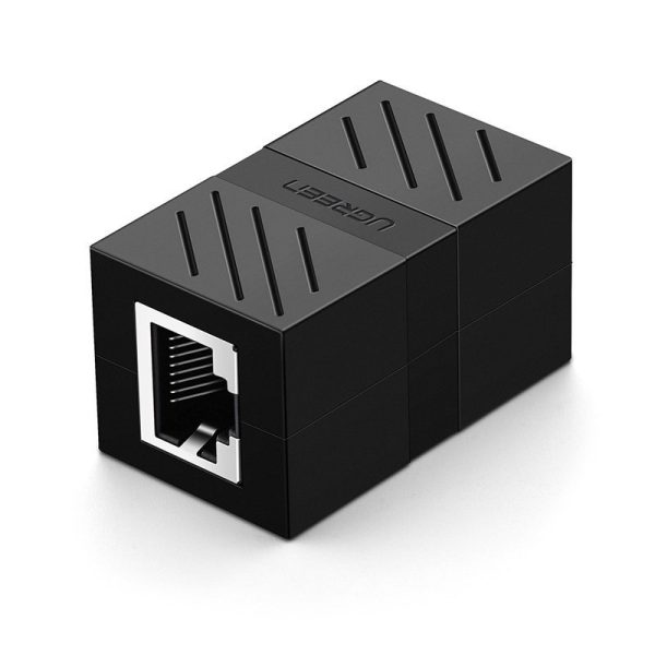 Ethernet RJ45 10Gbps melna kabeļa tīkla savienotāja savienotājs