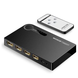 Splitter slēdzis HDMI sadalītājs - 3x HDMI 3d 4k melns