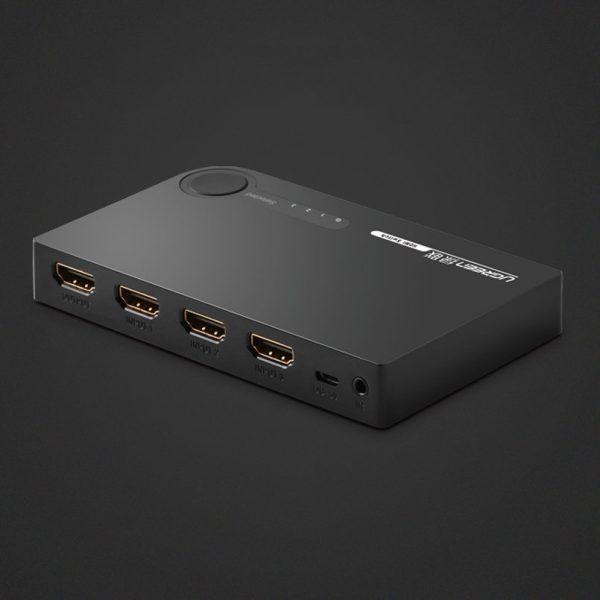 Splitter slēdzis HDMI sadalītājs - 3x HDMI 3d 4k melns