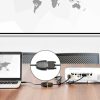 Adaptera adaptera kabelis ar vīriešu HDMI VGA sieviešu FHD melnā krāsā