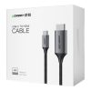 HDMI kabeļa kabelis-USB-C 4K 60Hz 1,5m melns un pelēks