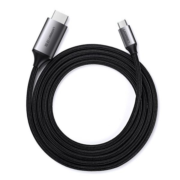 HDMI kabeļa kabelis-USB-C 4K 60Hz 1,5m melns un pelēks