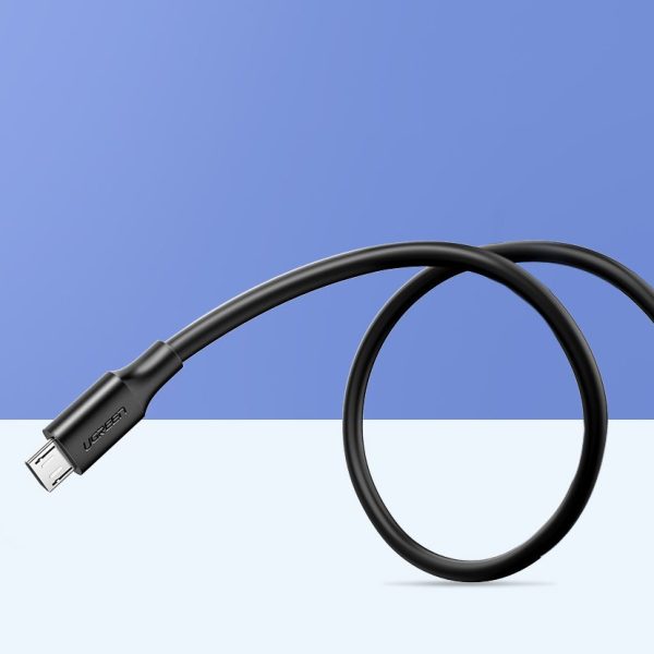 USB kabeļa kabelis - Micro USB 2,4A 480Mbps 1,5m melns