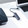 HUB USB-C rajons-4X USB 3.2 ar USB-C pelēkās barošanas ostu