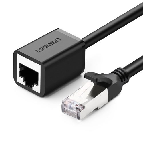 FTP Ethernet RJ45 Cat 6 1000 Mb / s 3m melns pagarinājuma kabeļa pagarinājuma kabelis