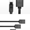 FTP Ethernet RJ45 Cat 6 1000 Mb / s 3m melns pagarinājuma kabeļa pagarinājuma kabelis