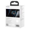 Ātra automašīnas lādētājs 40W PD QC USB-C / USB + iPhone zilais kabelis