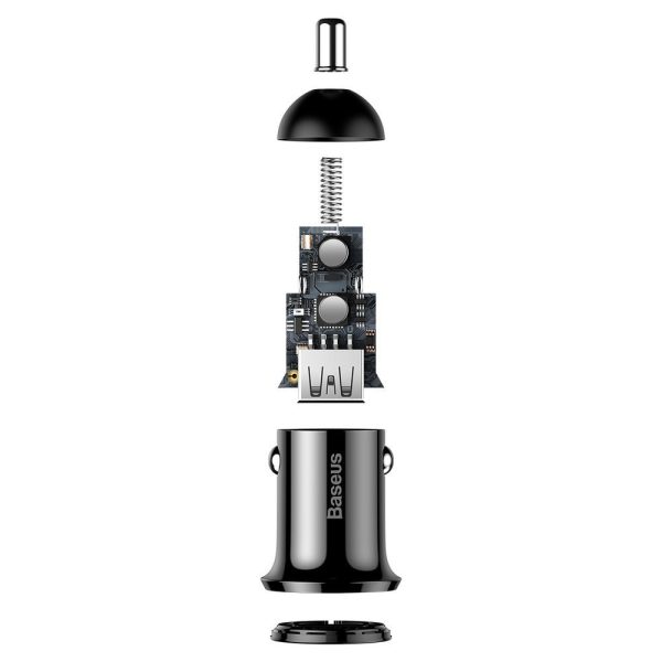 Graudu pro 2x USB 4,8A graudu karaktera melns