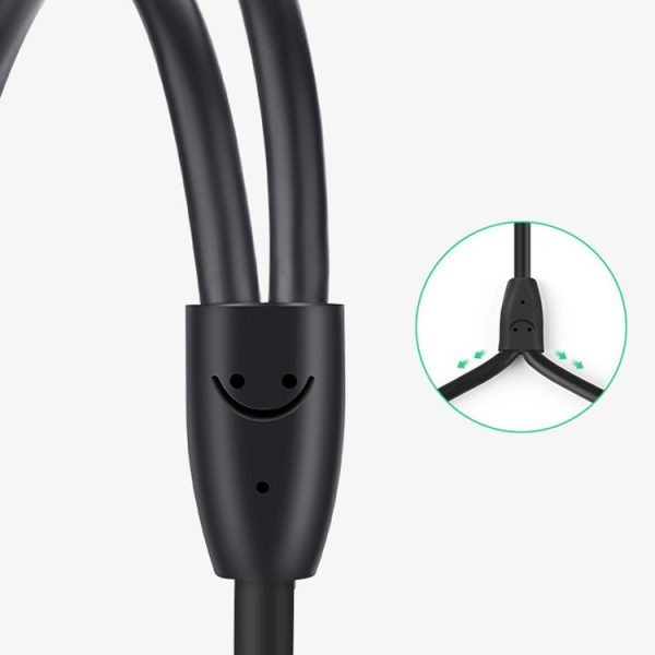 Kabelis USB -C skaņas kabeļa vīriešu - 2. vīriešu 1,5 m pelēks