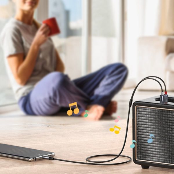 Kabelis USB -C skaņas kabeļa vīriešu - 2. vīriešu 1,5 m pelēks