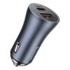 Ātrās automašīnas lādētājs 40W PD QC USB-C / USB + USB-C Lielais kabelis