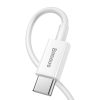 Kabelis Kabelis iPhone USB tipam C - zibens barošanas piegāde 20 W 1m White White