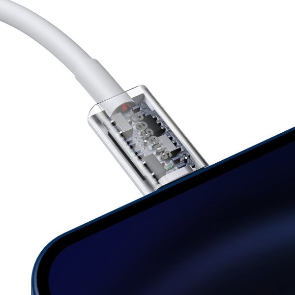 Kabelis Kabelis iPhone USB tipam C - zibens barošanas piegāde 20 W 1m White White