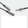 Sadalītājs 2x kabeļa aux kabelim 3,5 mm mini ligzdai 0,2 m melnā krāsā