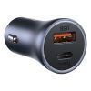 Ātrs USB-C USB-C USB 40W PD QC SCP FCP AFC + USB-C kabeļa apgaismojums pelēks