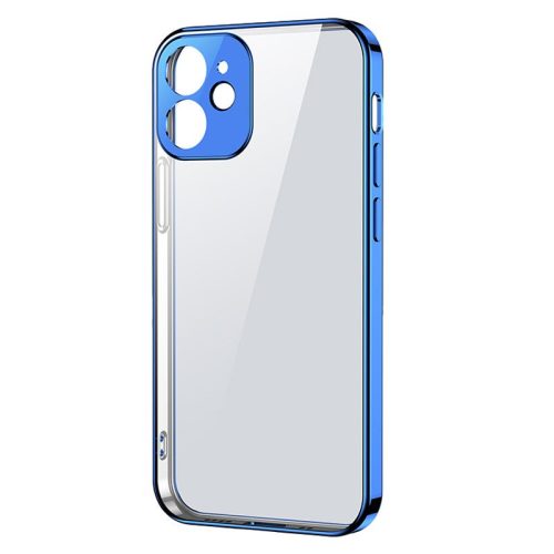 Īpaši plāni caurspīdīgs korpuss ar metālisku iPhone 12 Pro tumši zilu rāmi