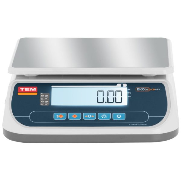 Tirdzniecības veikala svars 6 kg / 2 g LCD m legalizācija
