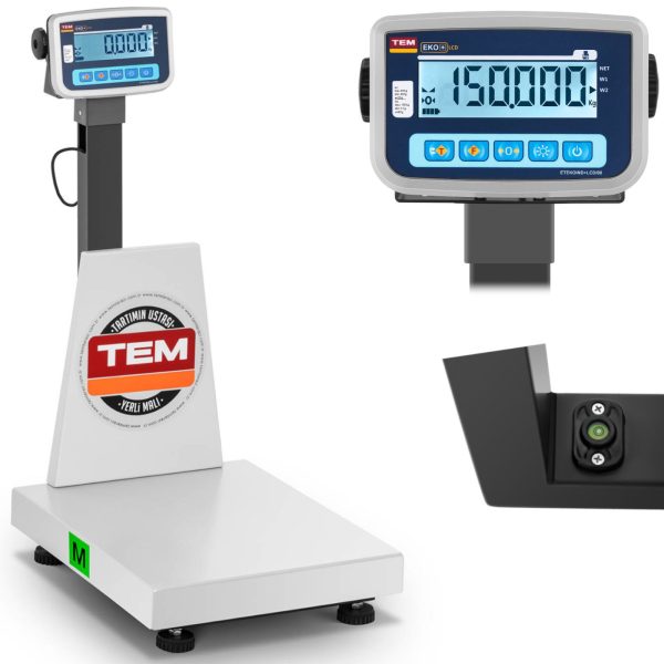 Platformas svara rūpnieciskā saskarne RS232 150 kg / 50 g LCD M legalizācija