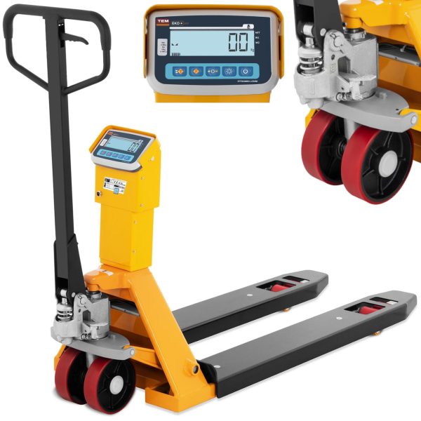 Paletes ratiņi ar svaru līdz 2000 kg iekrāvēja 1150 mm LCD