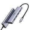 6in1 daudzfunkcionāls USB -C HUB - 3X USB HDMI 4K SD un TF pelēkās kartes lasītājs