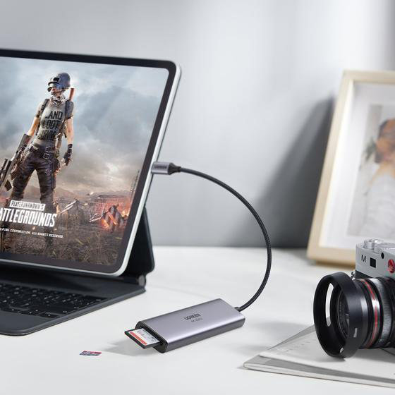6in1 daudzfunkcionāls USB -C HUB - 3X USB HDMI 4K SD un TF pelēkās kartes lasītājs