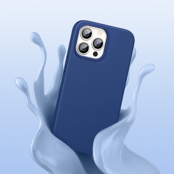 Gumijas elastīgs silikona korpuss iPhone 13 Pro Blue