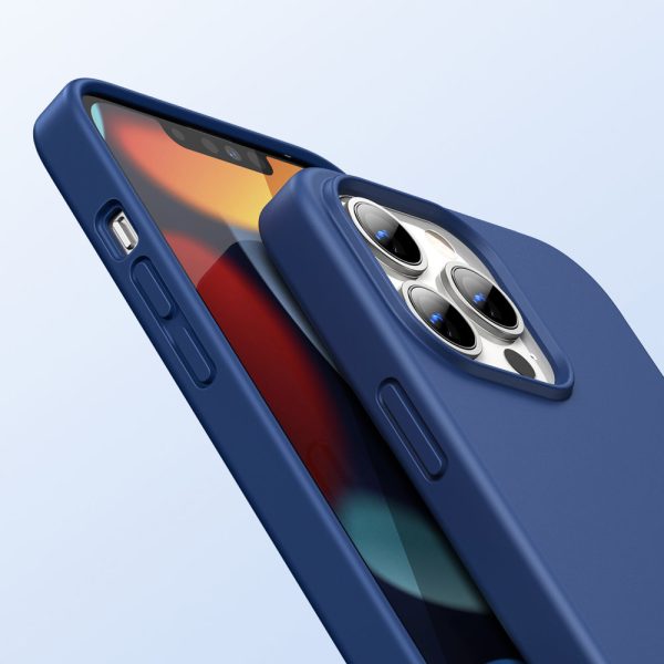 Gumijas elastīgs silikona korpuss iPhone 13 Pro Max Blue