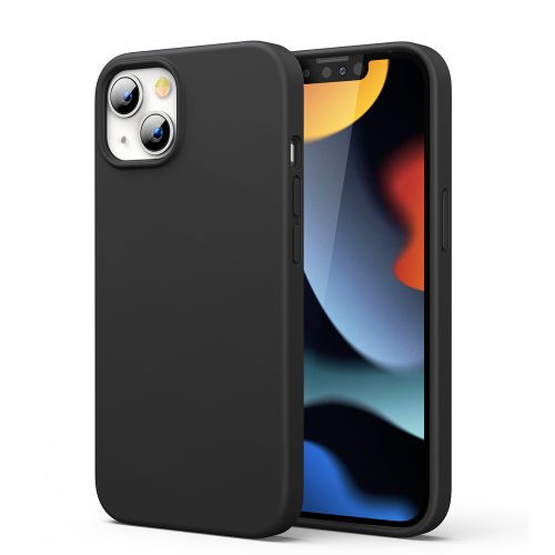 Gumijas elastīgs silikona korpuss iphone 13 mini melns