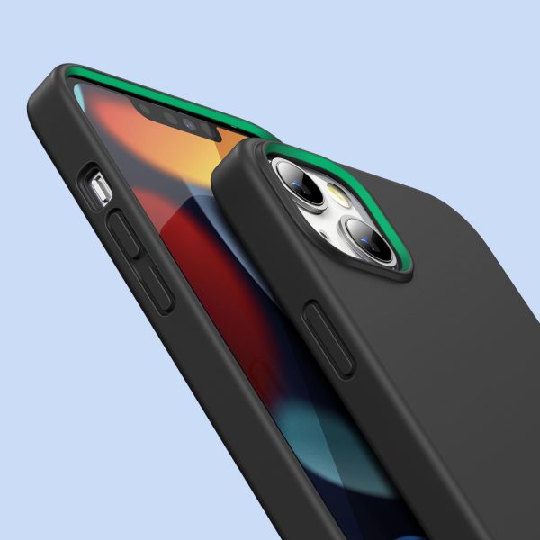 Gumijas elastīgs silikona korpuss iphone 13 mini melns
