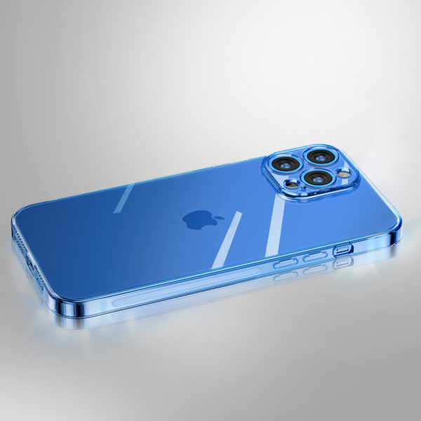 Gadījuma gadījums iPhone 13 Pro gel caurspīdīgam korpusam